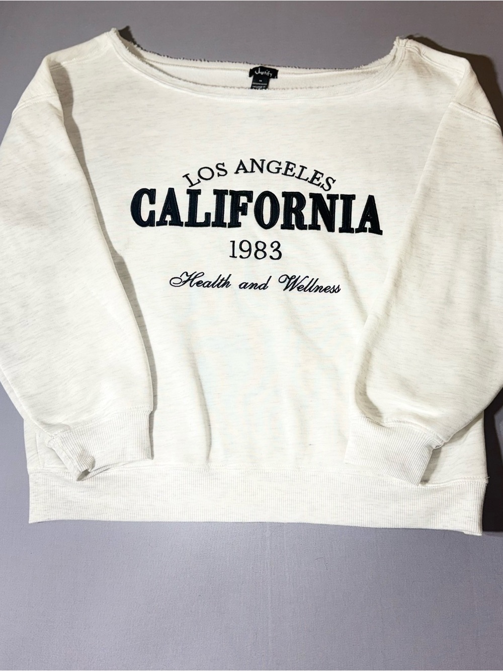 Justify Los Angeles California‎ 1983
Health and Wellness Sweatshirt Size M